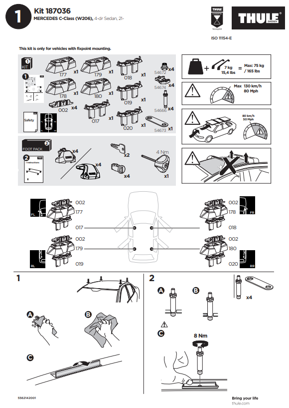 manual kit thule 1870036 1