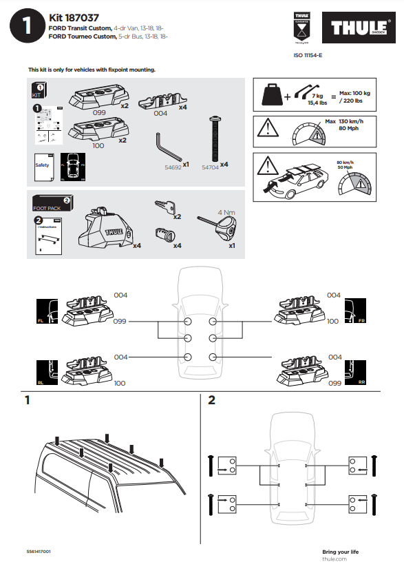 manual kit thule 1870037