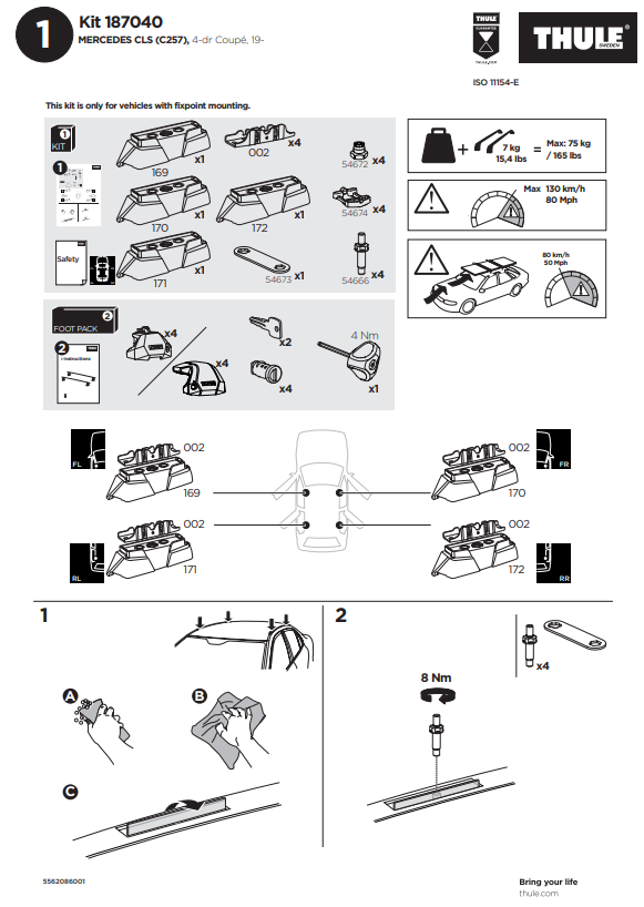 manual kit thule 1870040 1