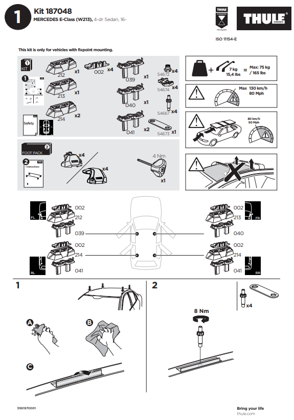 manual kit thule 1870048 1