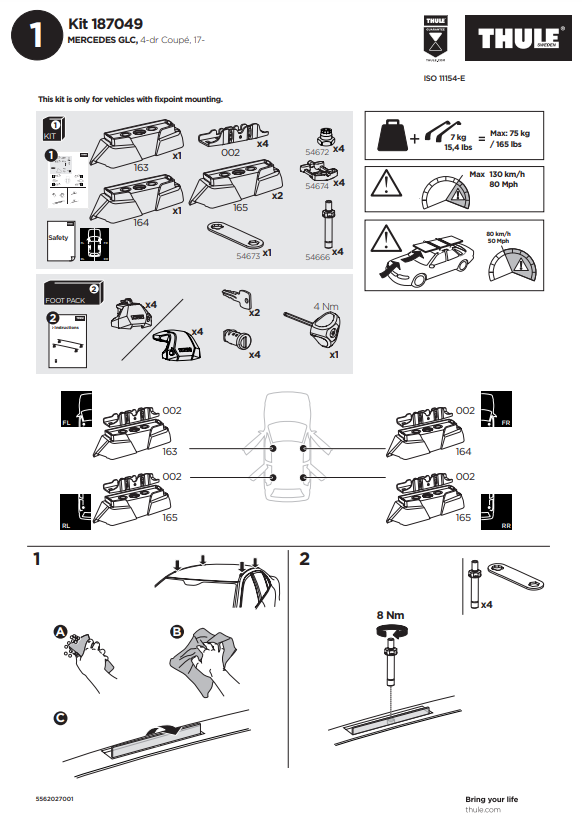 manual kit thule 1870049 1