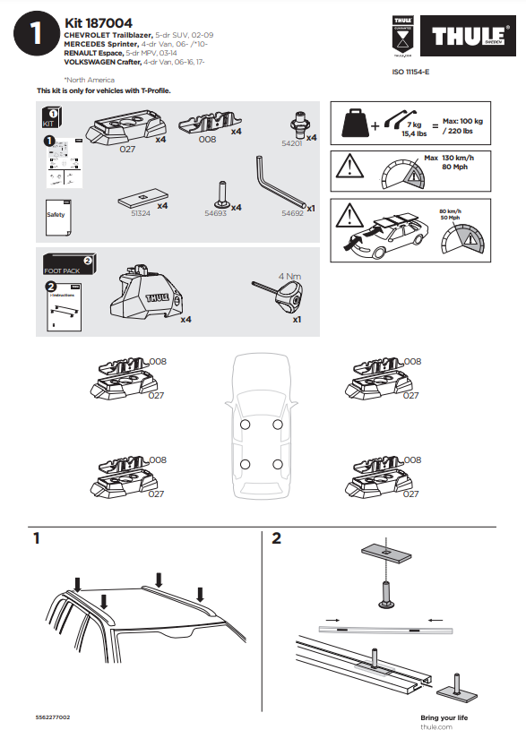 manual kit thule 187004