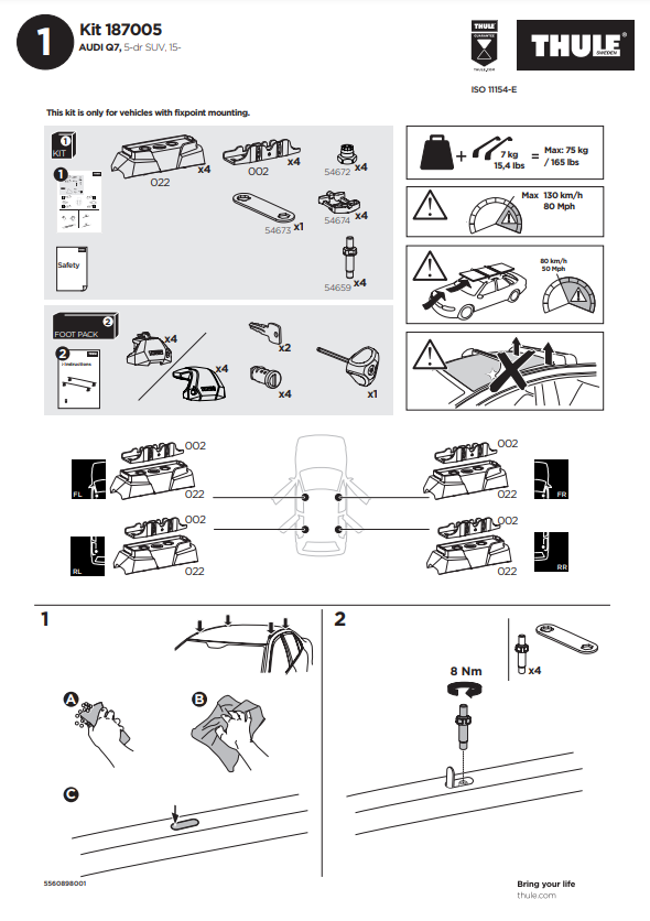 manual kit thule 187005