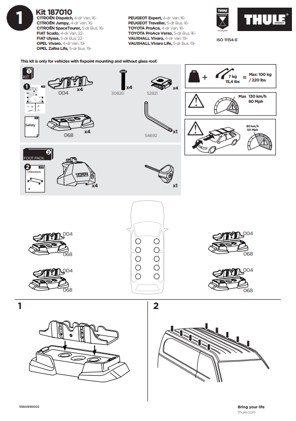 manual kit thule 187010
