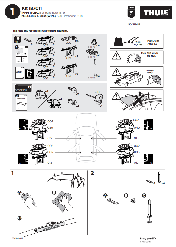 manual kit thule 187011