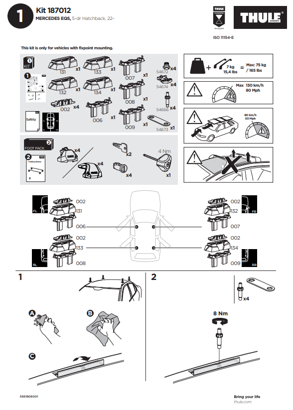 manual kit thule 187012