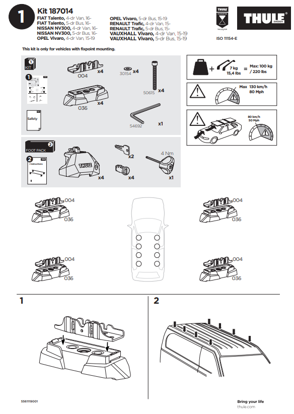 manual kit thule 187014 1