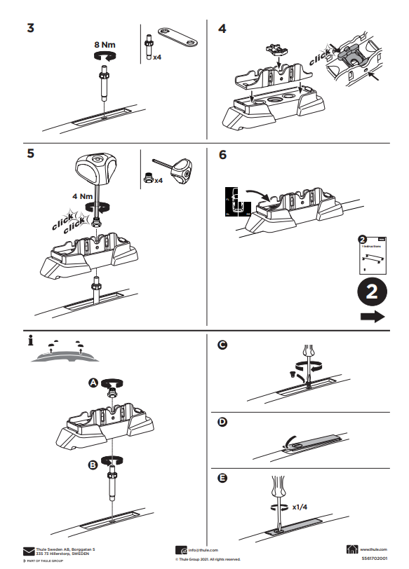 manual kit thule 187087 2 1