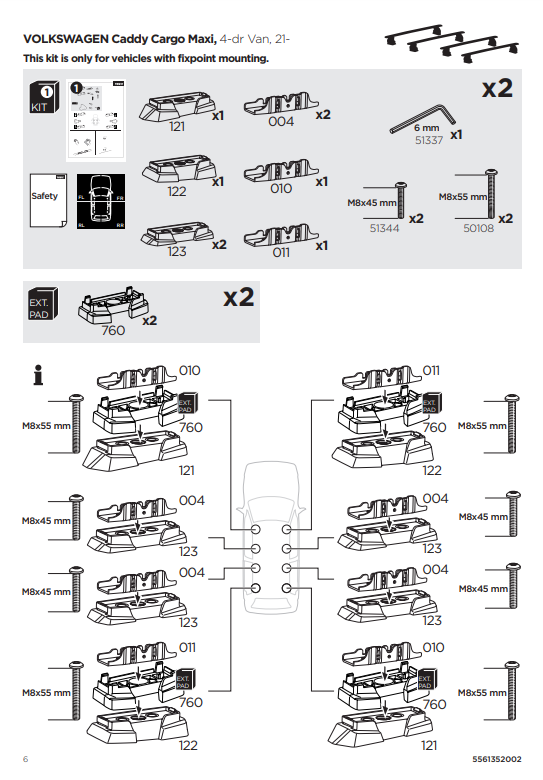manual kit thule 187095 6