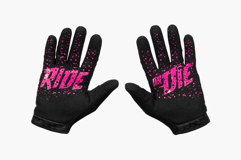 Manusi copii Muc-Off Youth Rider Gloves Shred Hot Chilli Pepper L