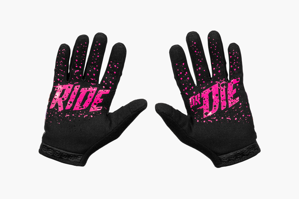 Manusi copii Muc-Off Youth Rider Gloves Shred Hot Chilli Pepper XS