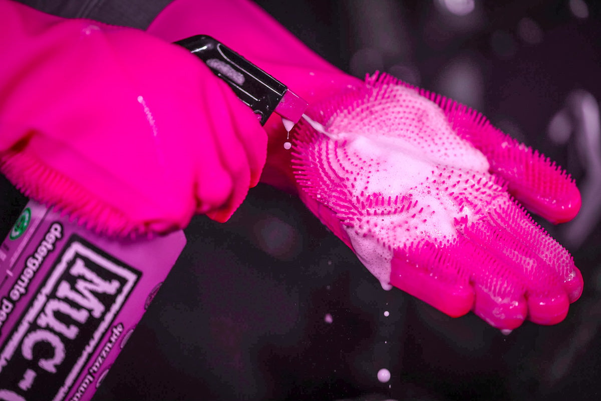 Manusi de curatare Muc-Off Deep Scrubber Pink XL