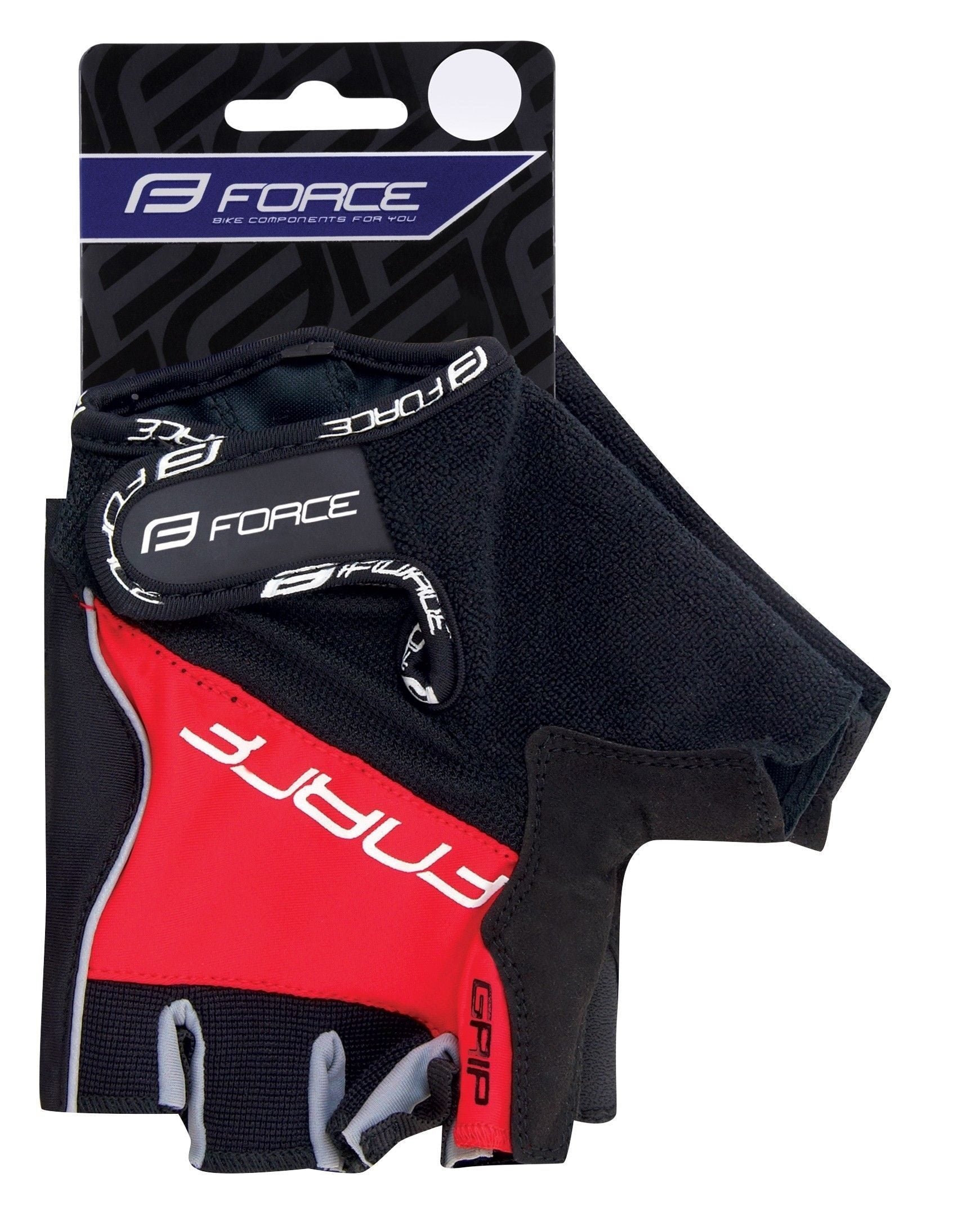 manusi force grip gel negru rosu m 1
