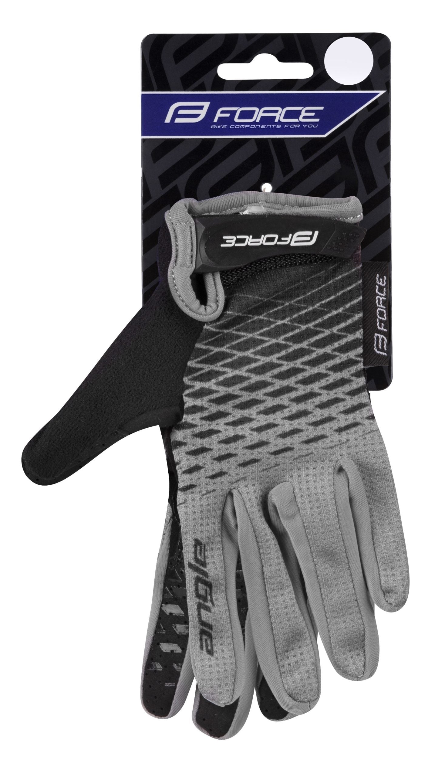 Manusi Force Kid MTB Angle, gri/negru L