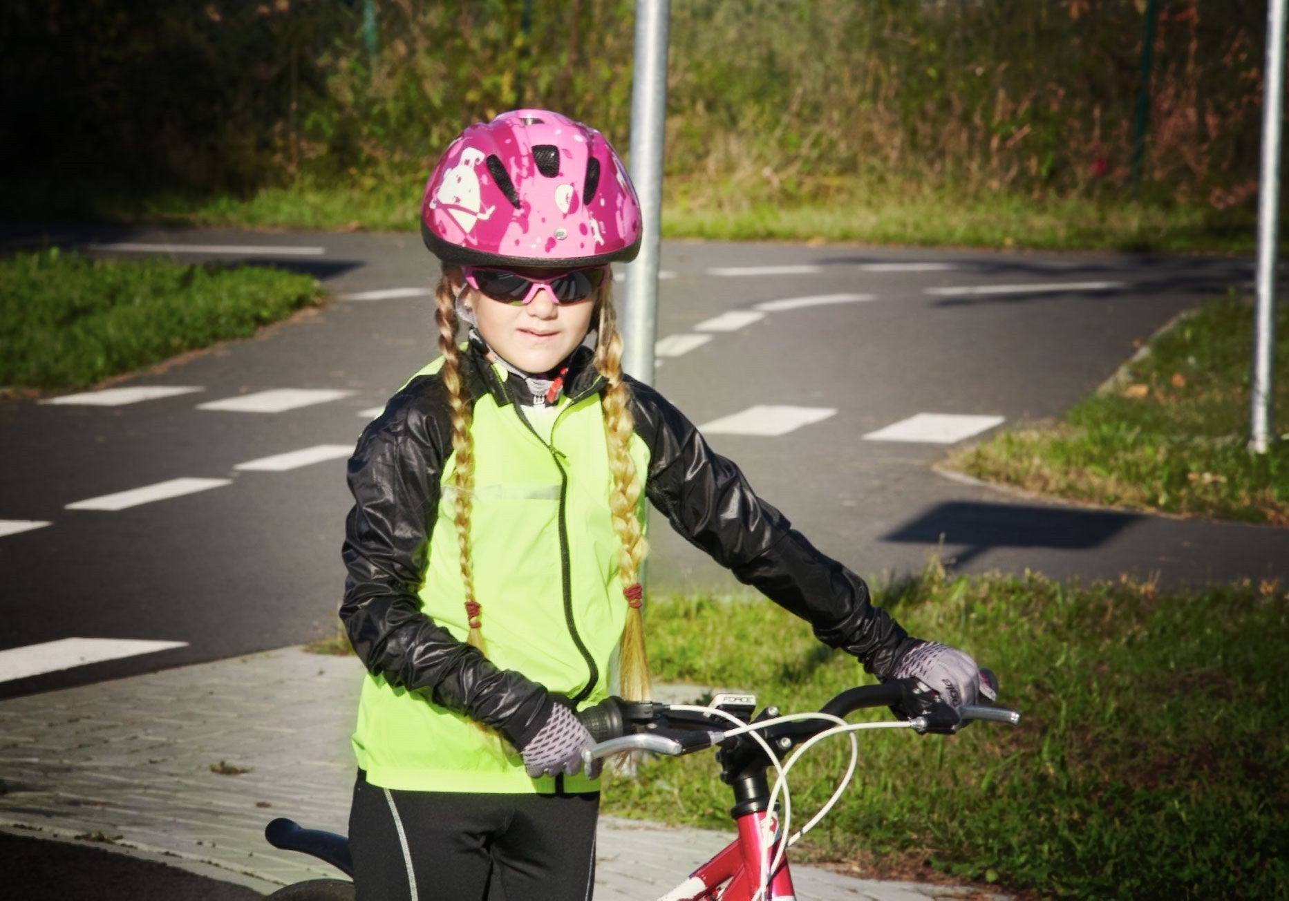 Manusi Force Kid MTB Angle, gri/negru L