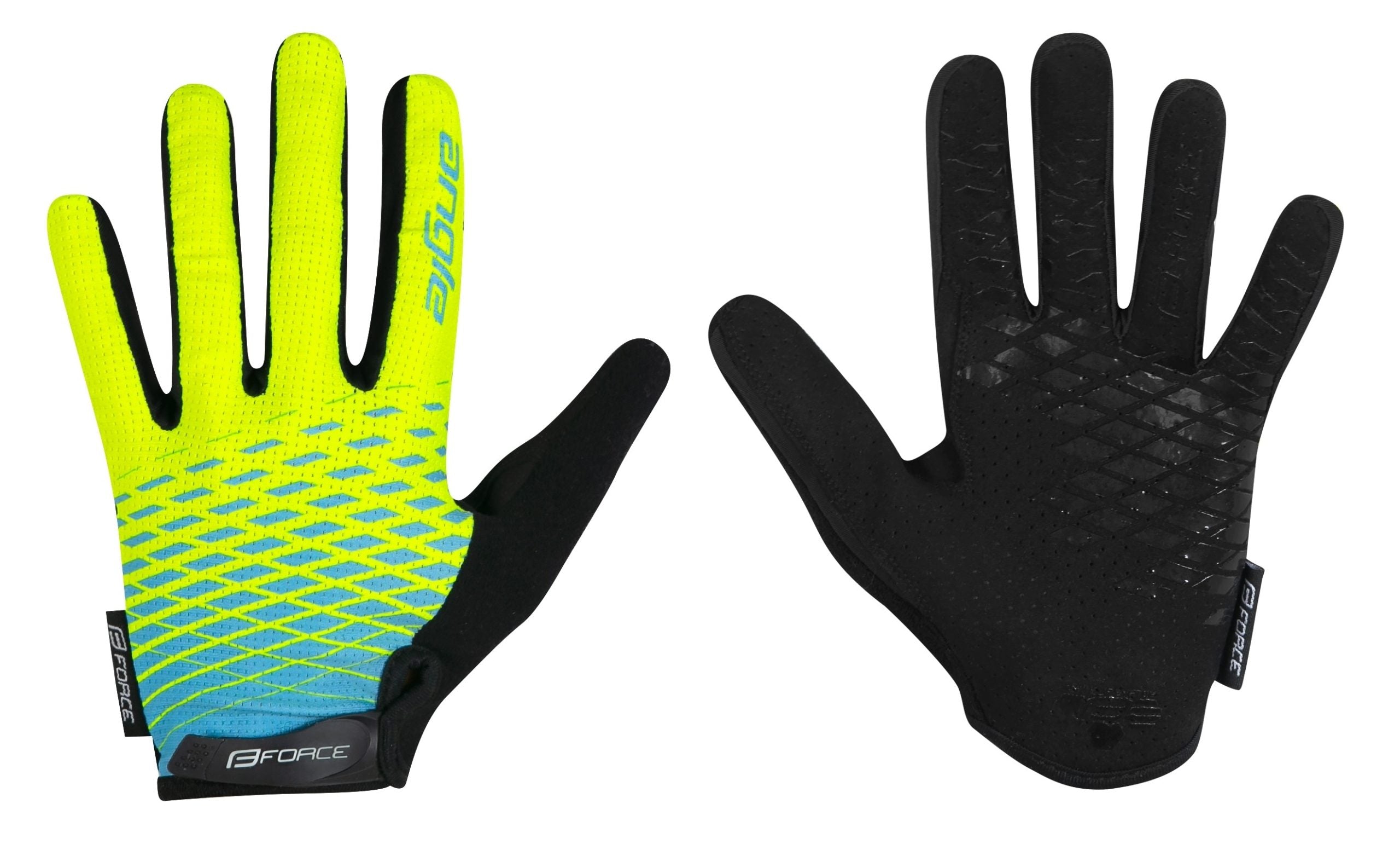Manusi Force MTB Angle, fluo/albastru S
