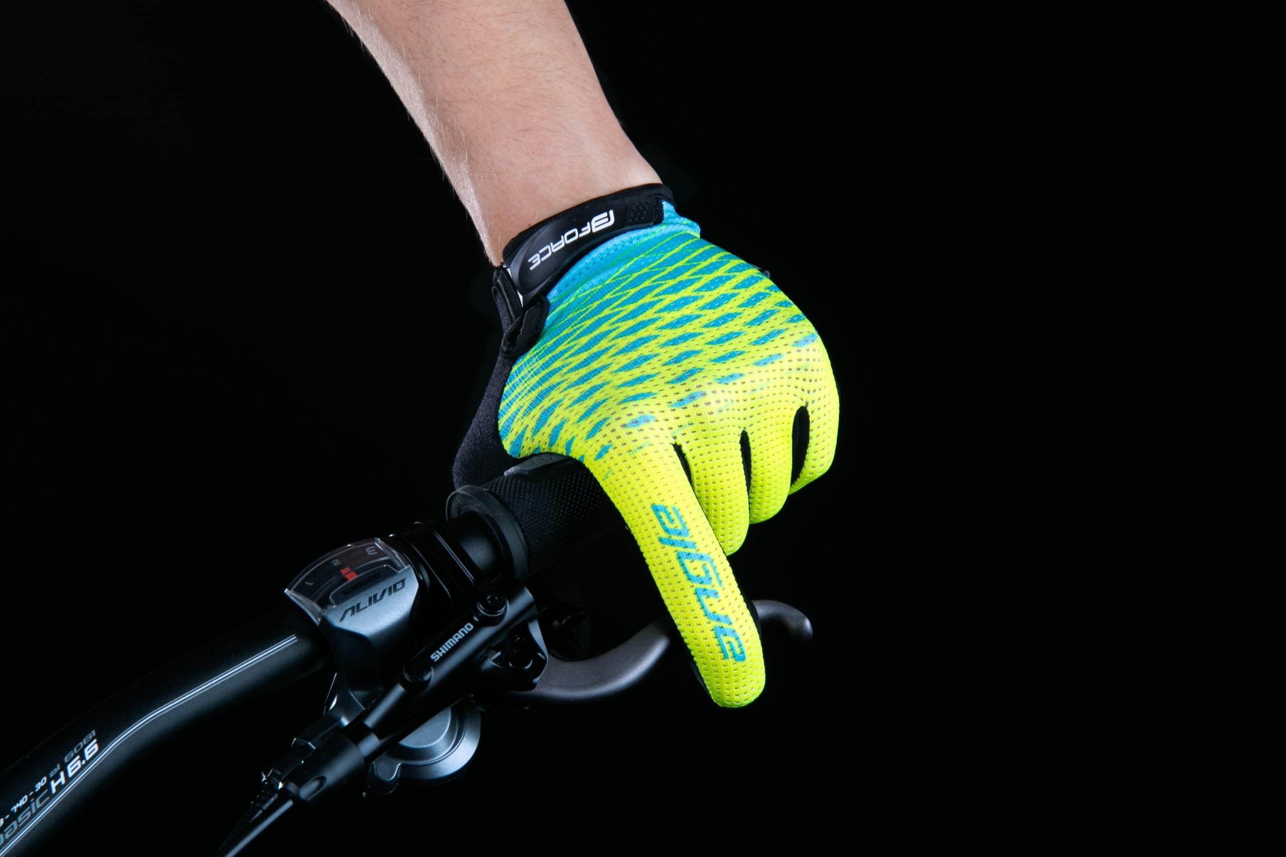 Manusi Force MTB Angle, fluo/albastru XS