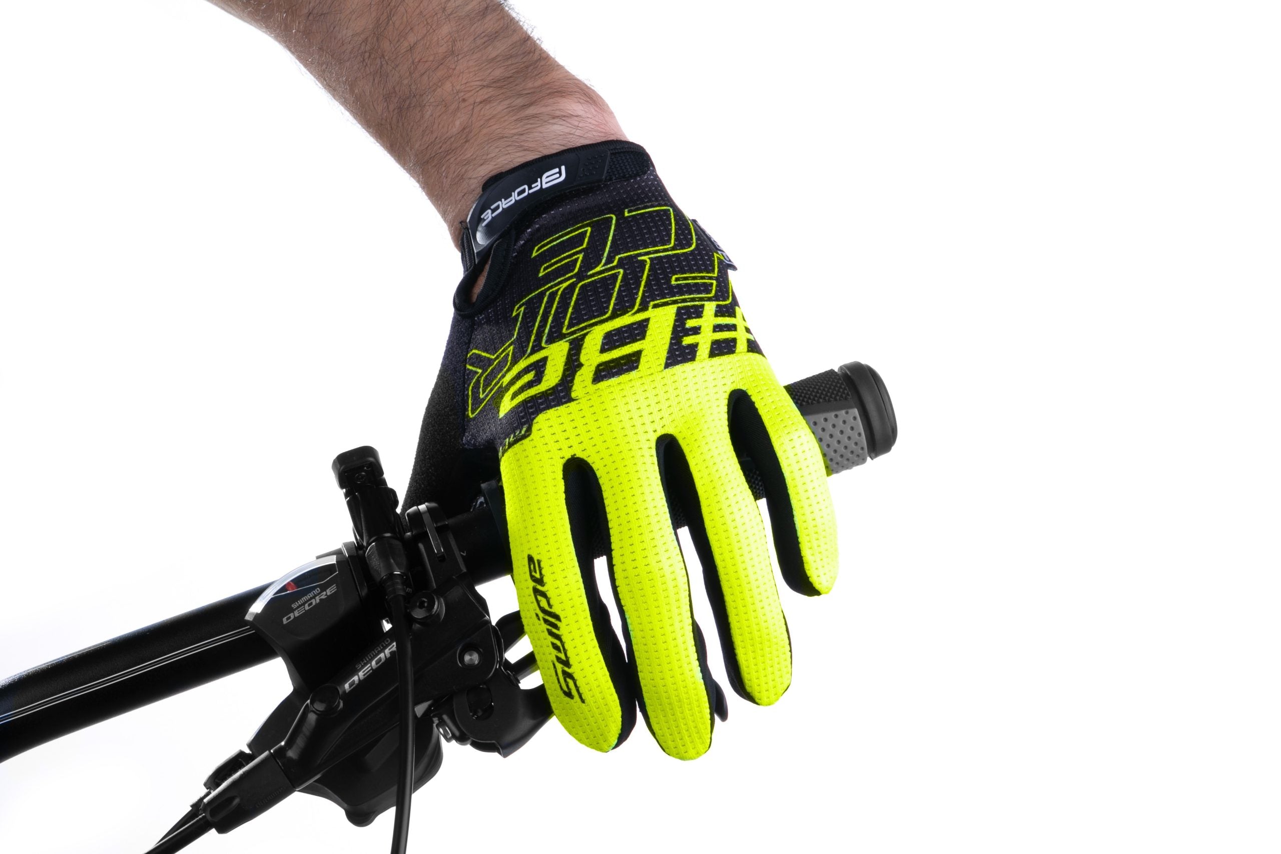 Manusi Force MTB SWIPE, Negru/Verde fluo M