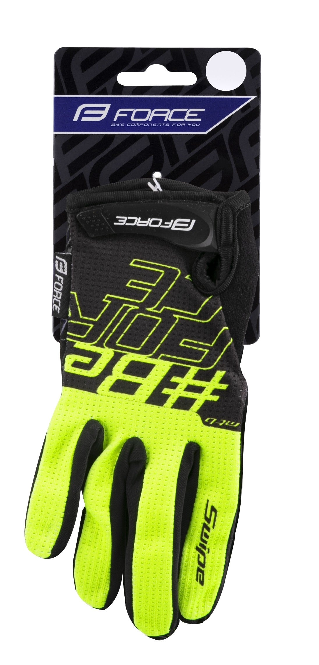 Manusi Force MTB SWIPE, Negru/Verde fluo M