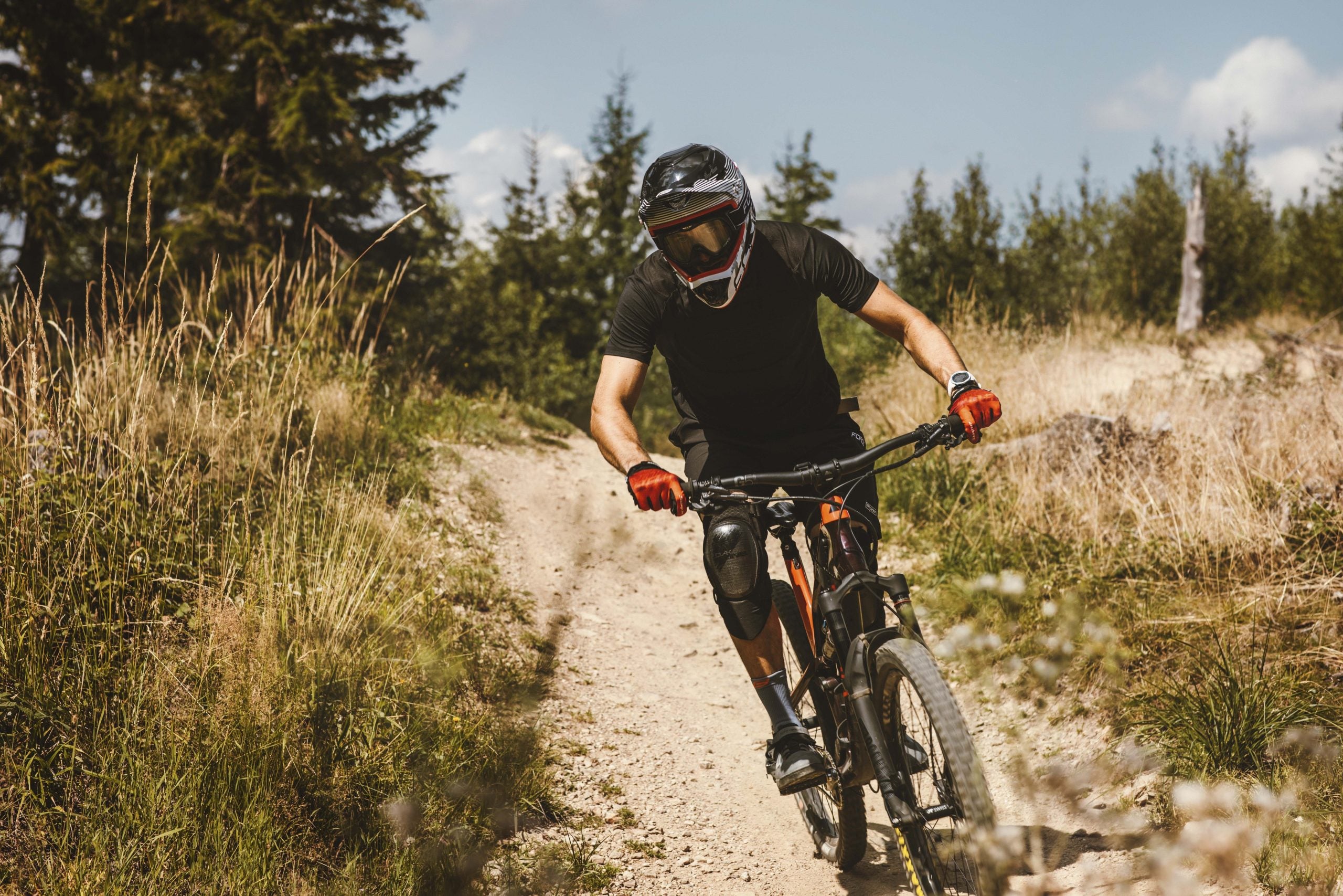 Manusi Force MTB Swipe Red XL