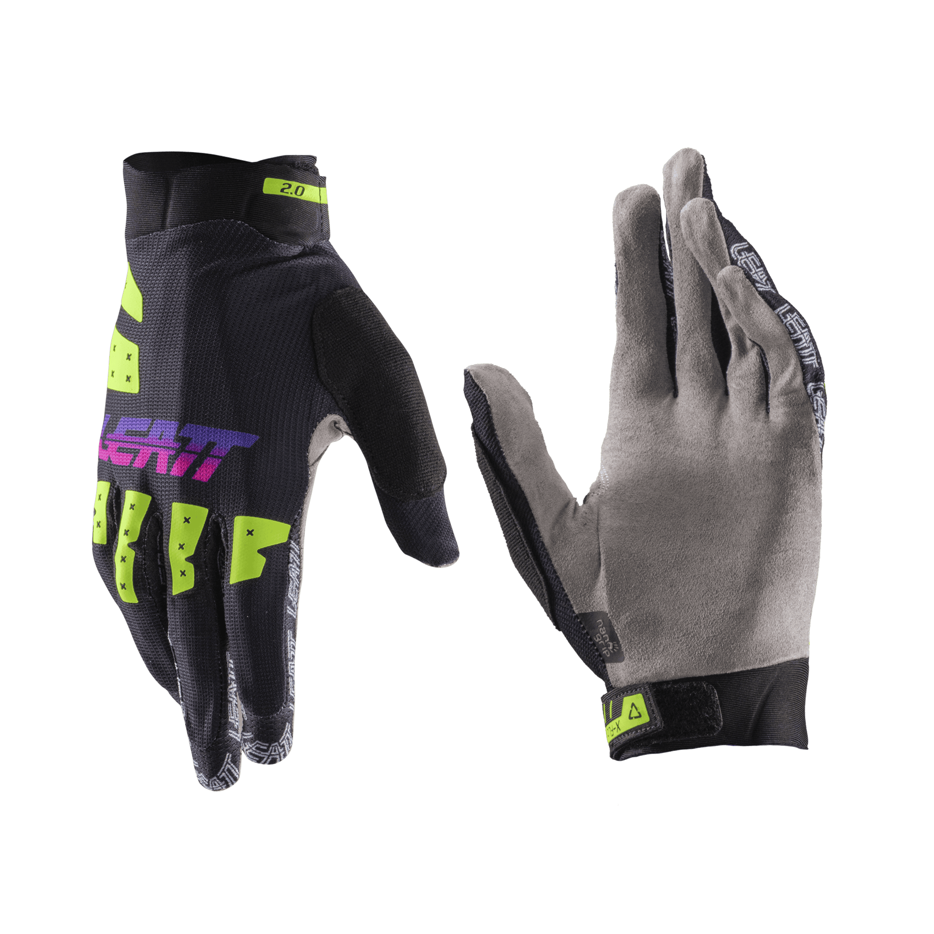 Manusi Leatt MTB 2.0 X-Flow Neon Black L