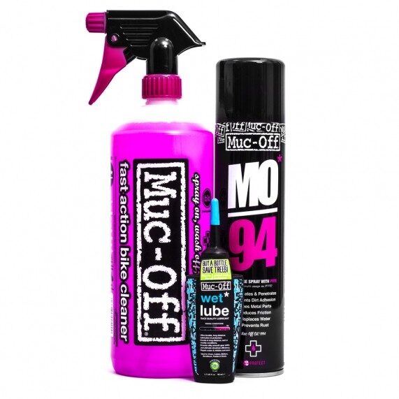 muc off wash protect and lube kit wet lube version