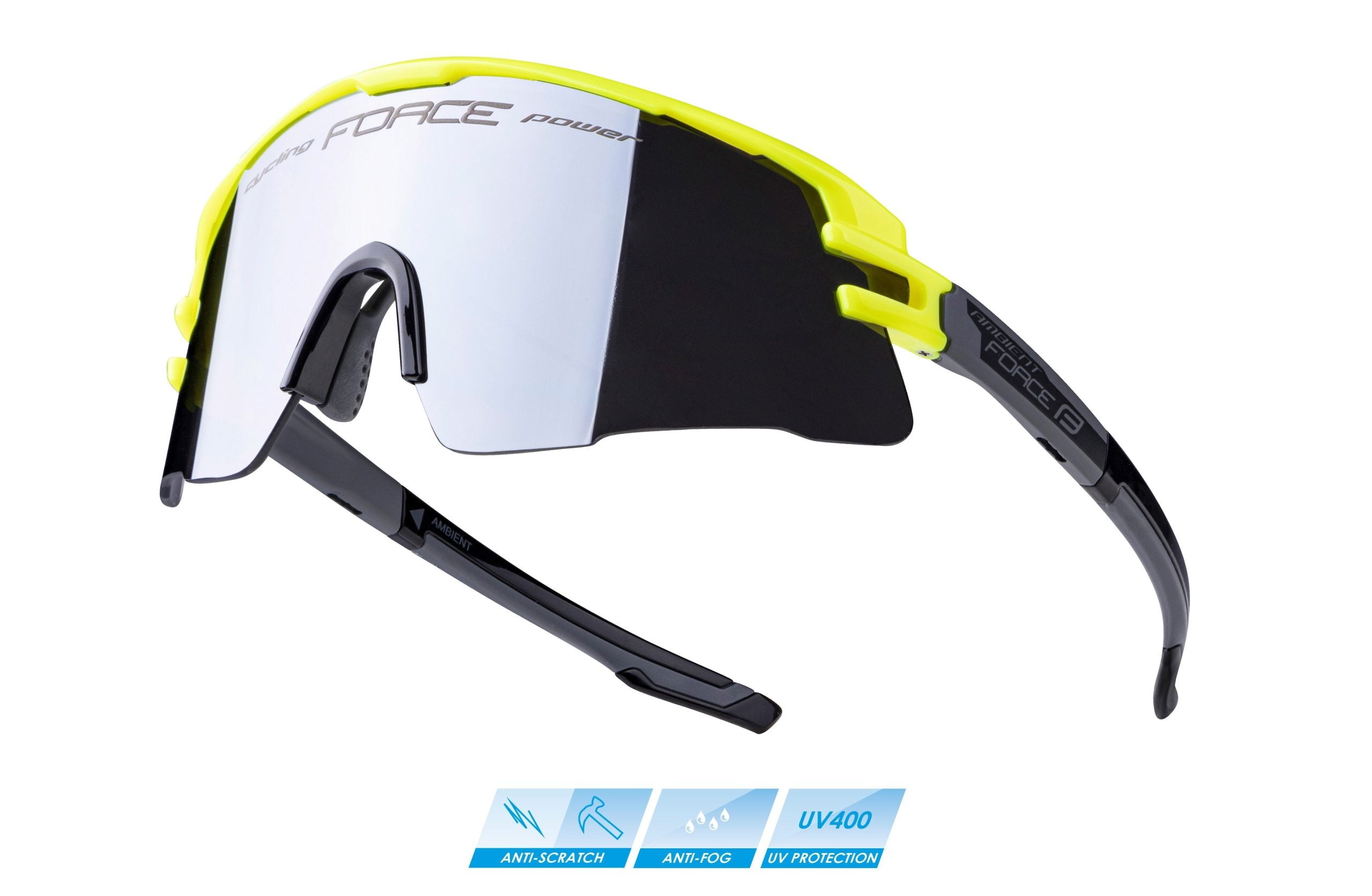 Ochelari Force Ambient, fluo/gri, lentila neagra