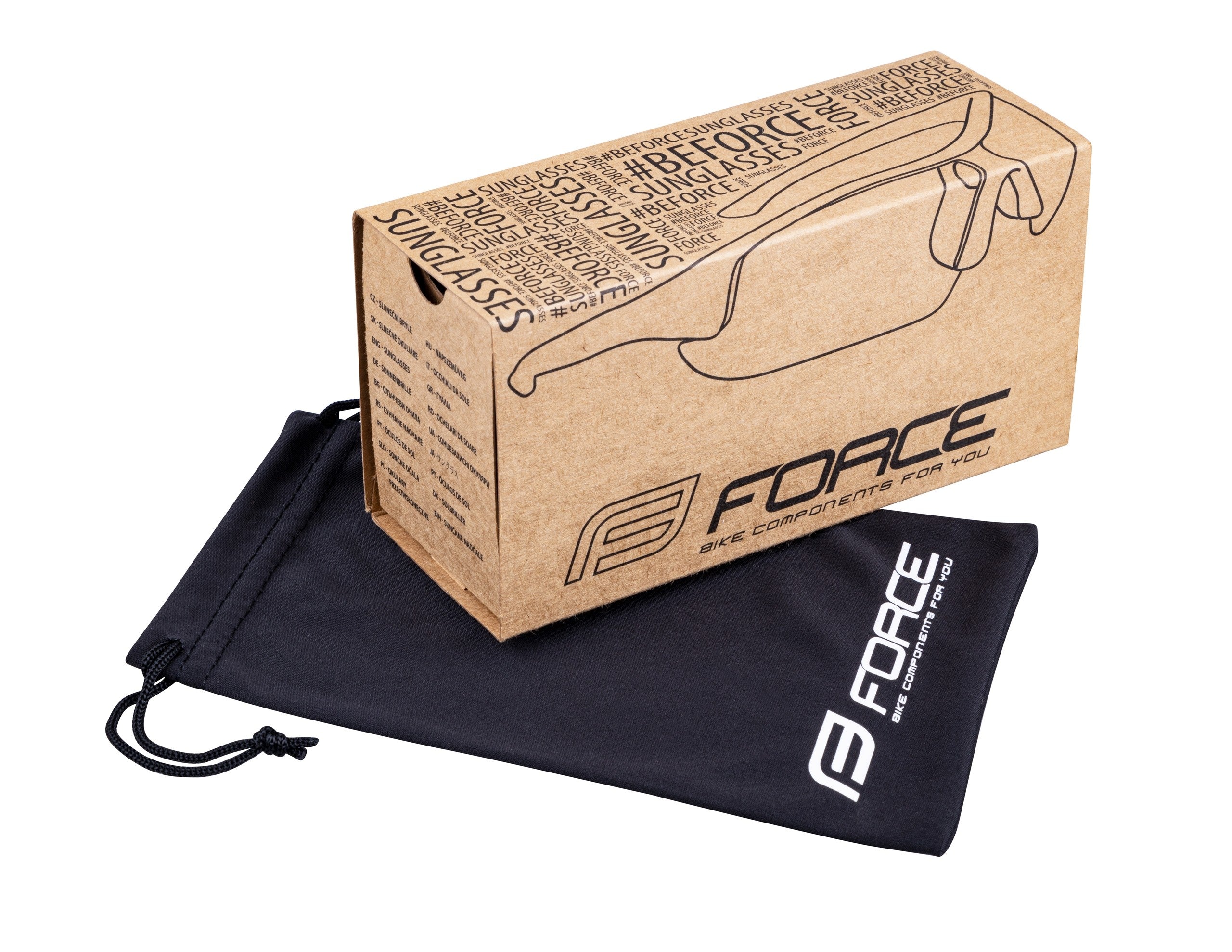Ochelari Force Apex, lentila negru contrast, alb/gri