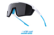 Ochelari Force Apex, lentila negru contrast, alb/gri