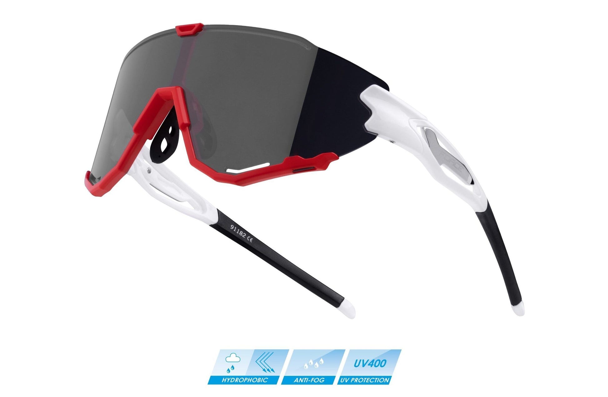 ochelari force creed lentila neagra oglinda alb rosu scaled