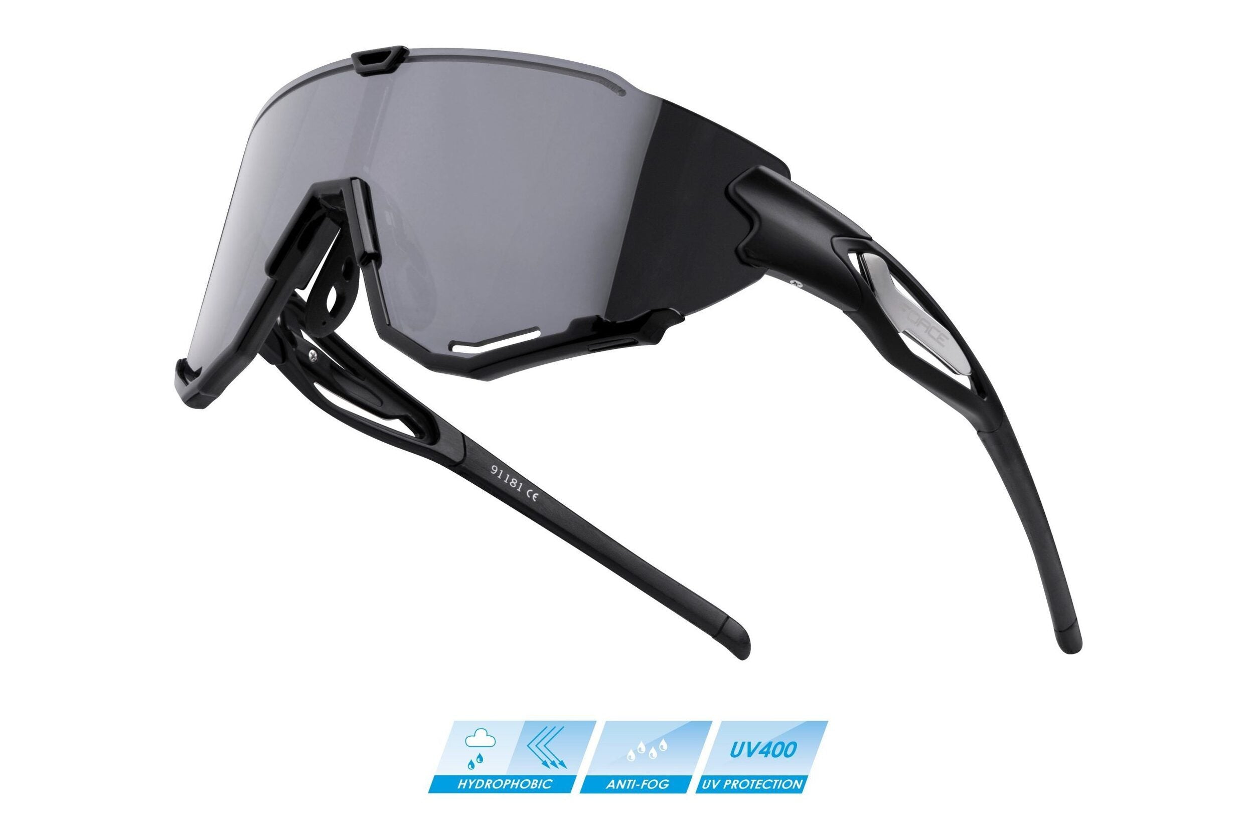 ochelari force creed lentila neagra oglinda negru scaled