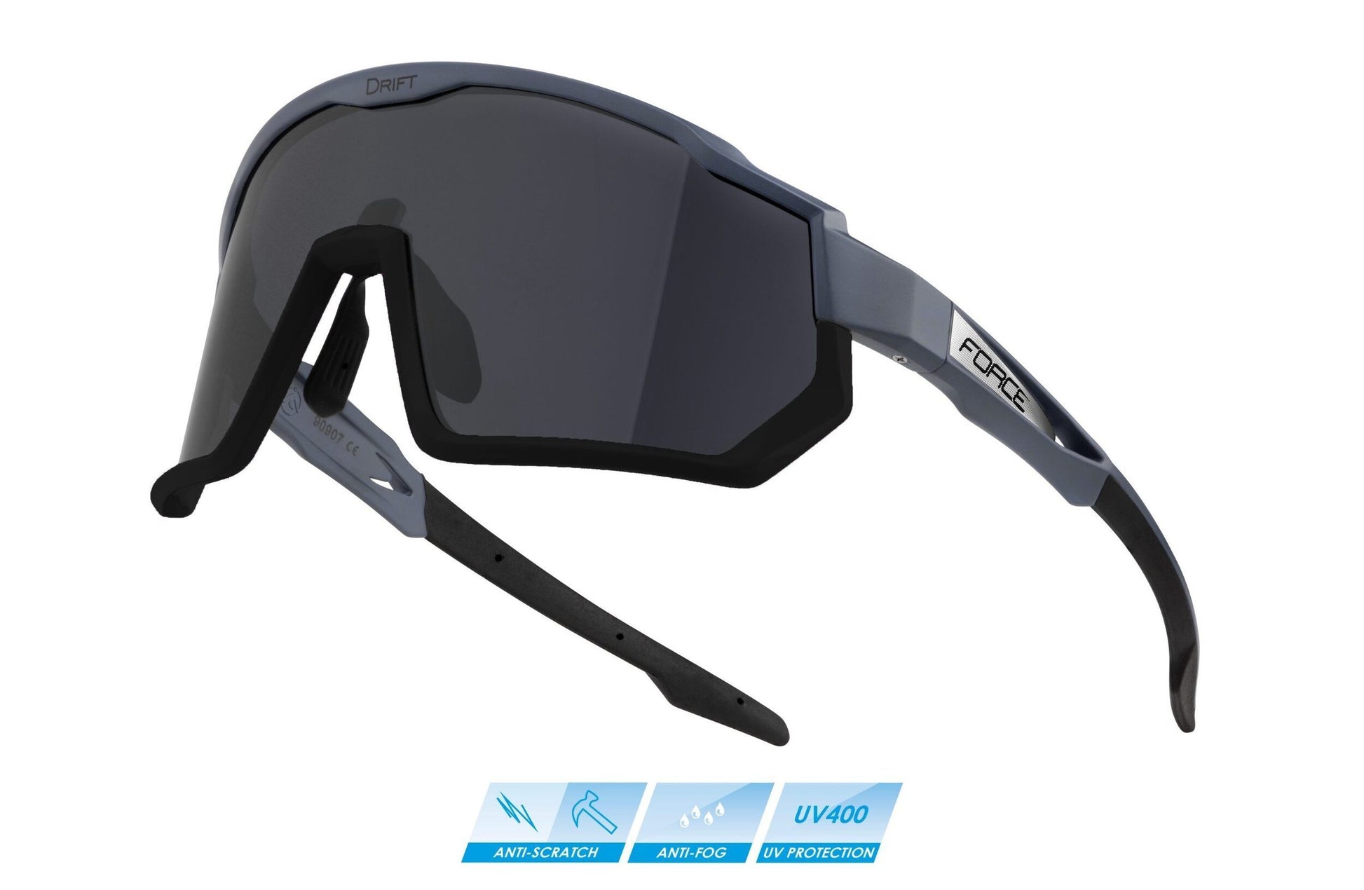 ochelari force drift gri negru lentile negre scaled