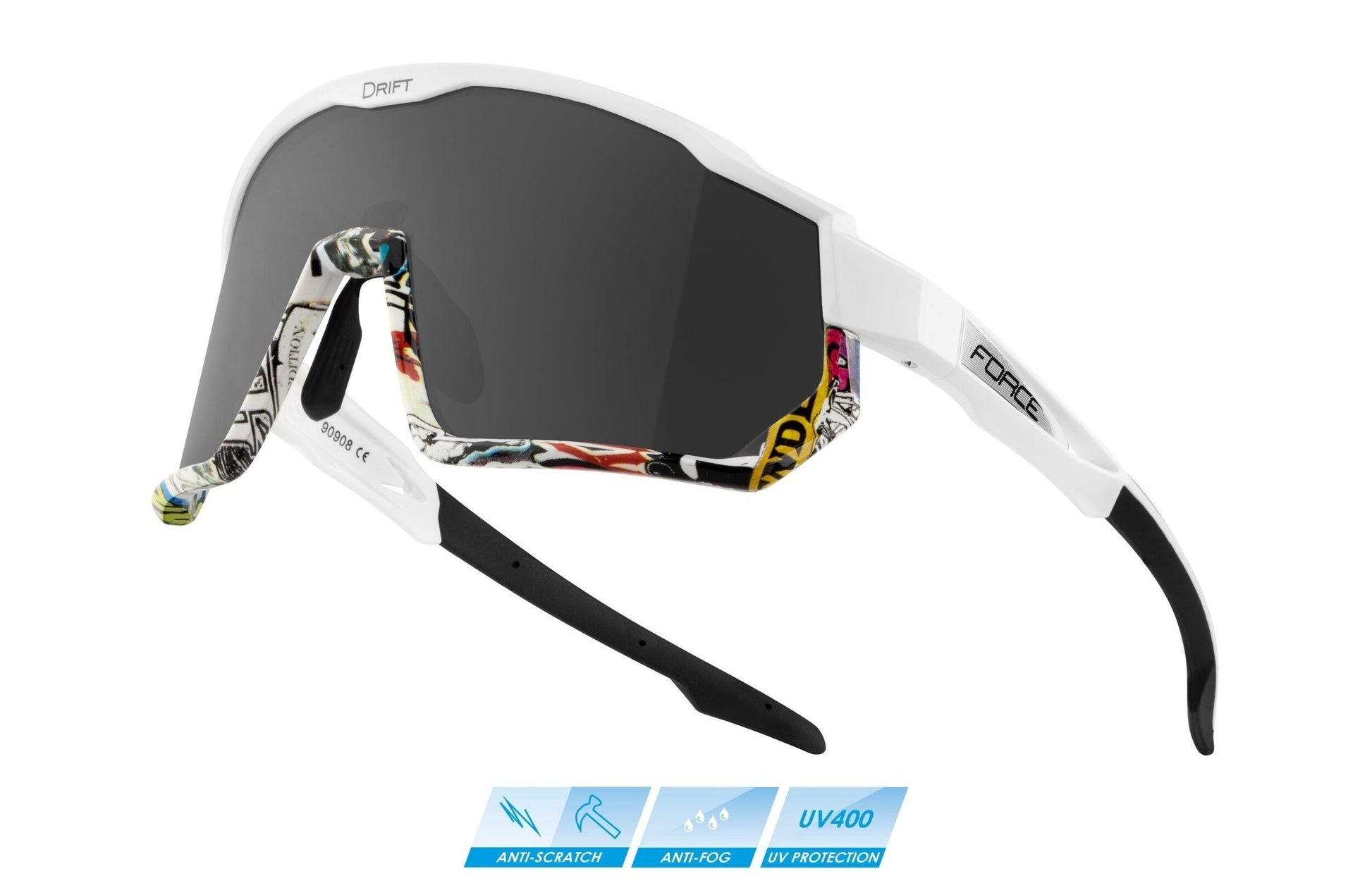ochelari force drift white vivid black contrast scaled