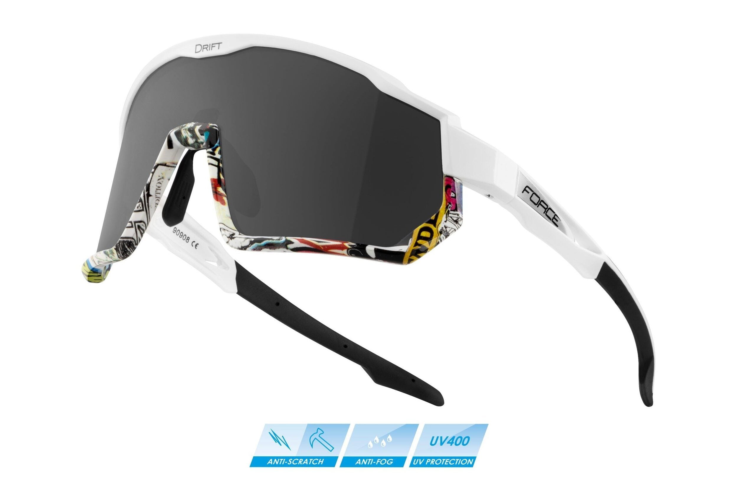 ochelari force drift white vivid black contrast scaled