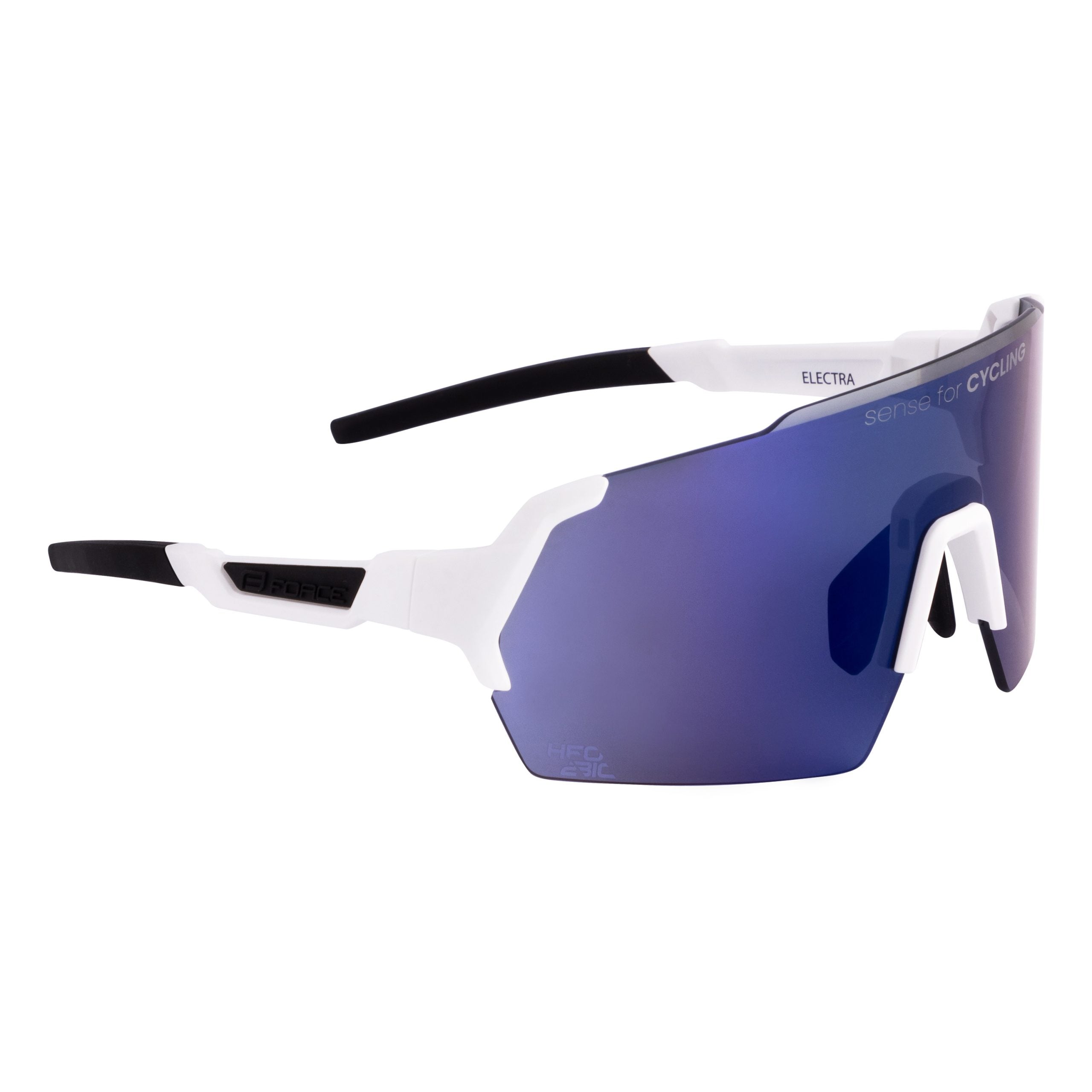 Ochelari Force Electra Albi, lentile albastre