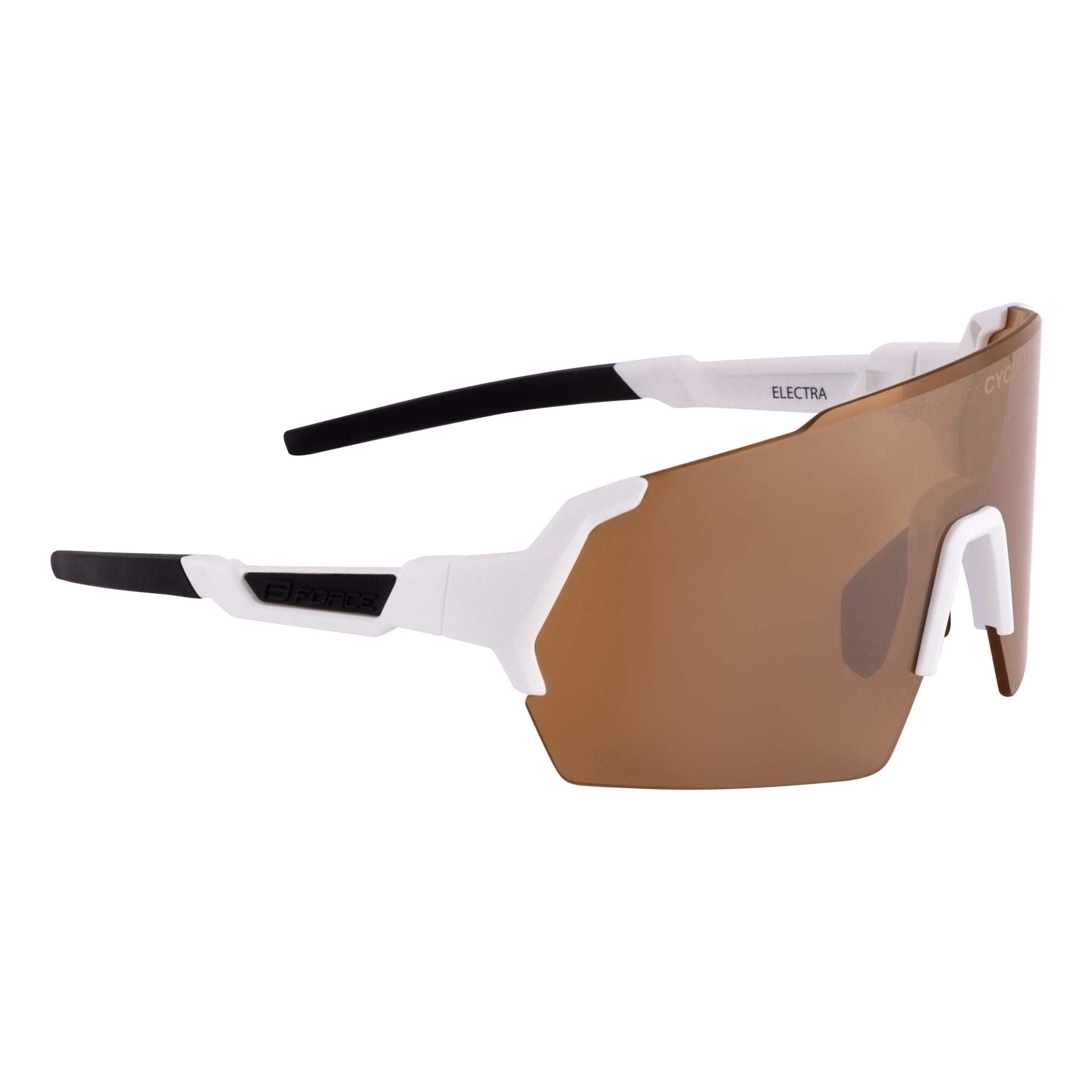 Ochelari Force Electra Albi, lentile maro
