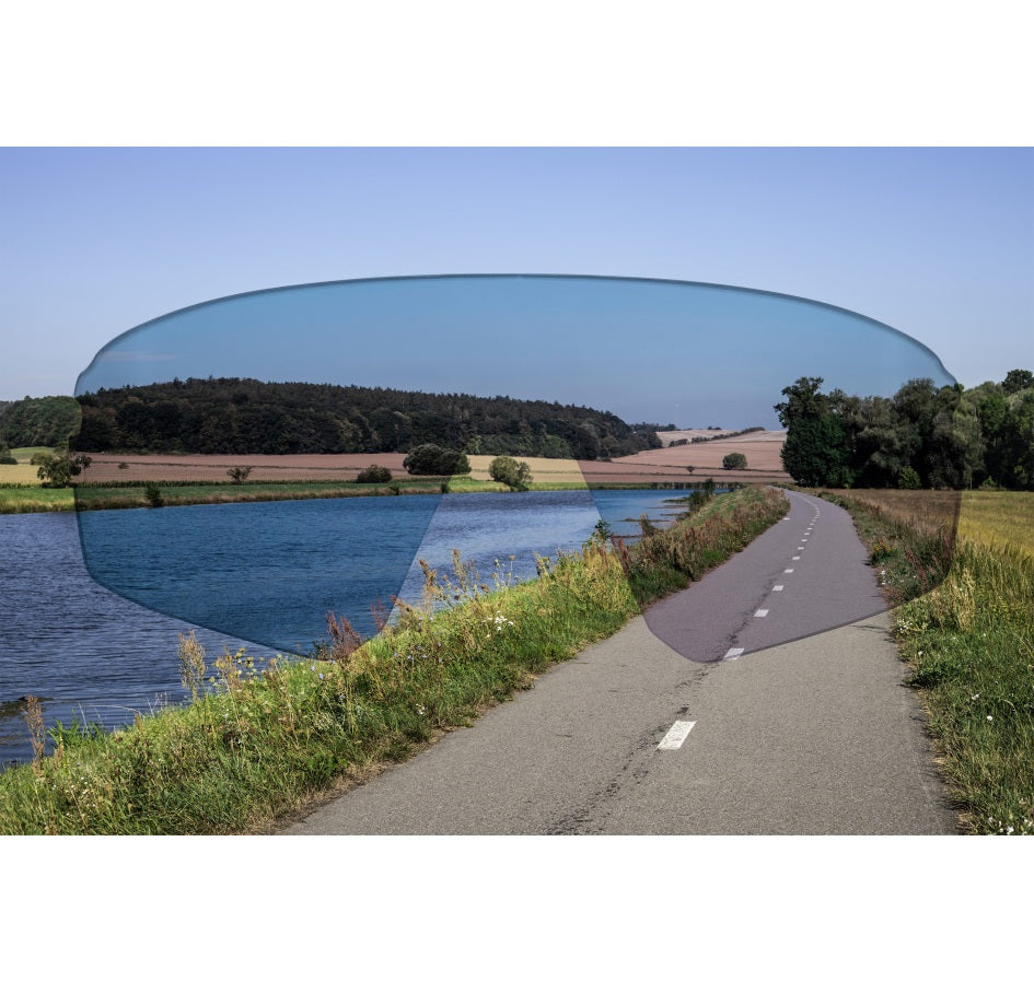Ochelari Force Electra Albi, lentile negre