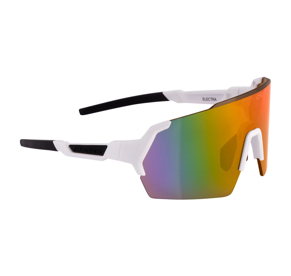 Ochelari Force Electra Albi, lentile rosu-revo