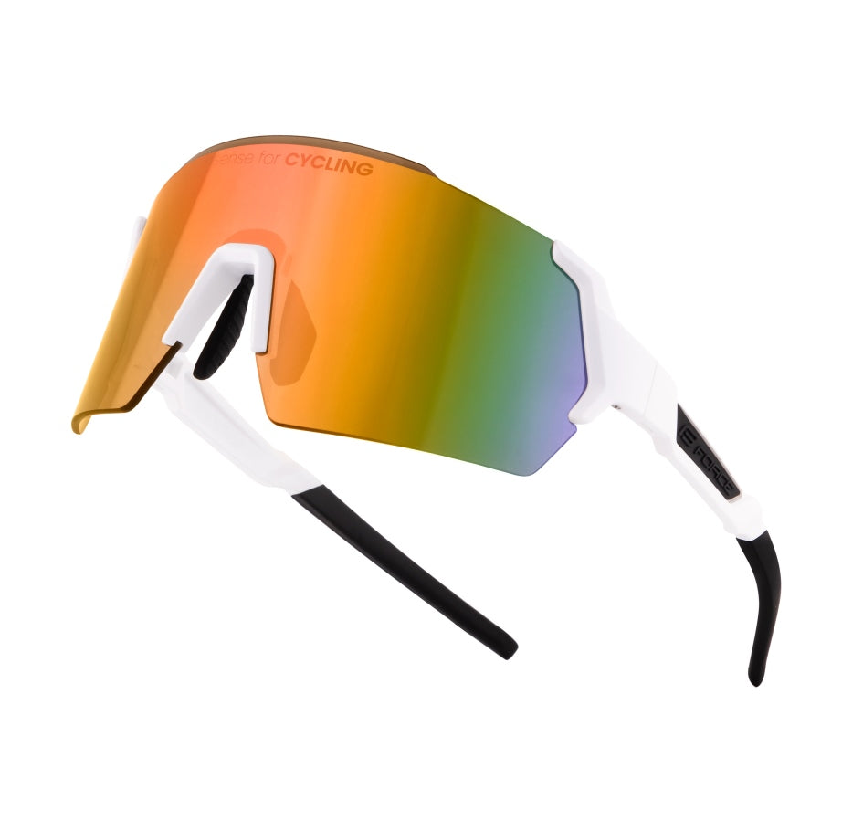 Ochelari Force Electra Albi, lentile rosu-revo