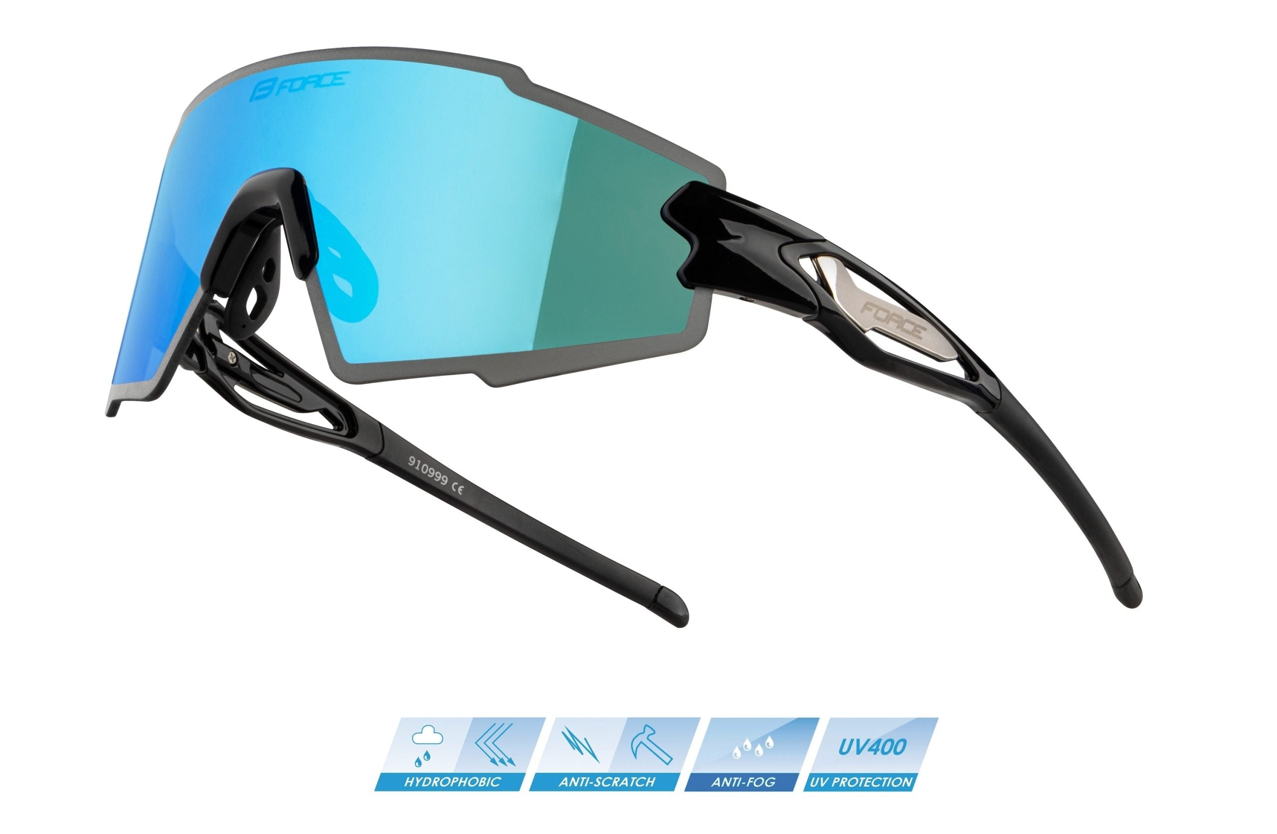 Ochelari Force Mantra Black, Blue Polarized Lens