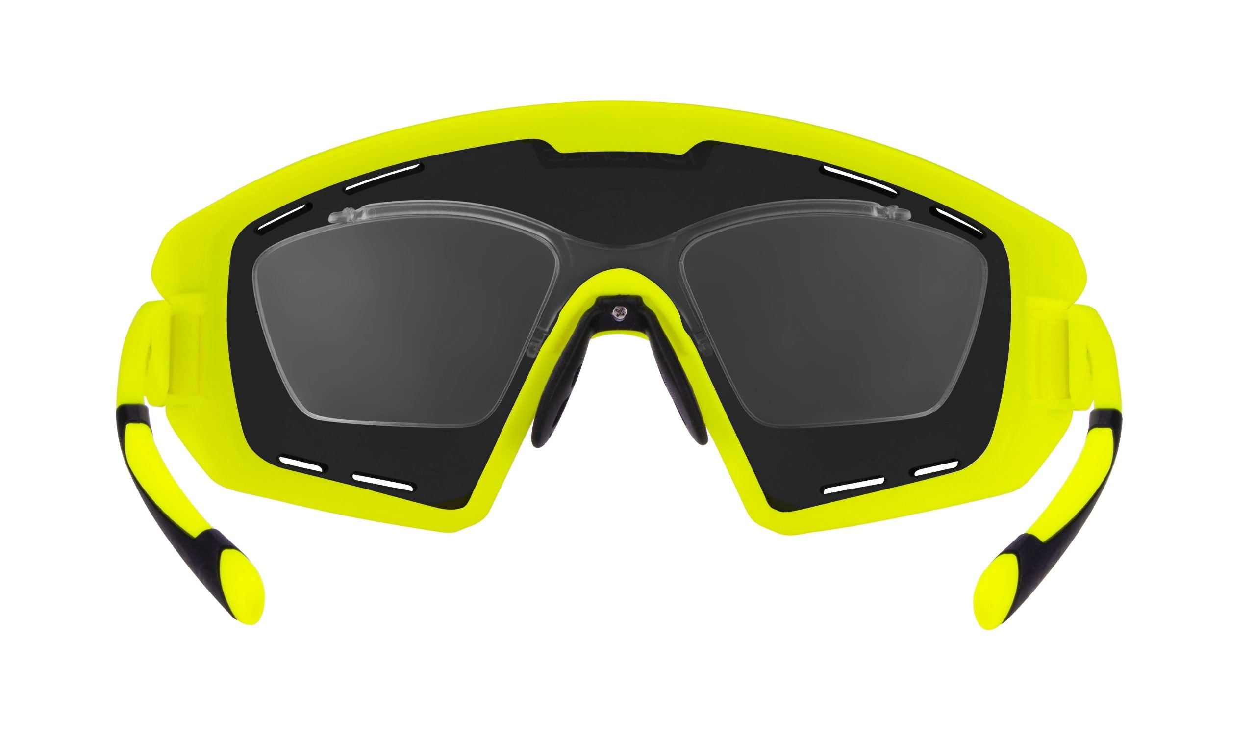 Ochelari Force Ombro Plus, lentila negru laser, fluo mat