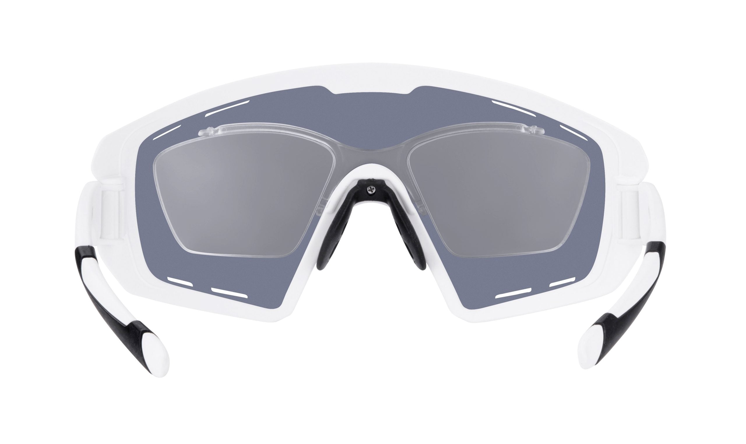 Ochelari Force Ombro Plus, lentila rosie, alb mat