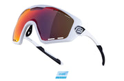 Ochelari Force Ombro Plus, lentila rosie, alb mat