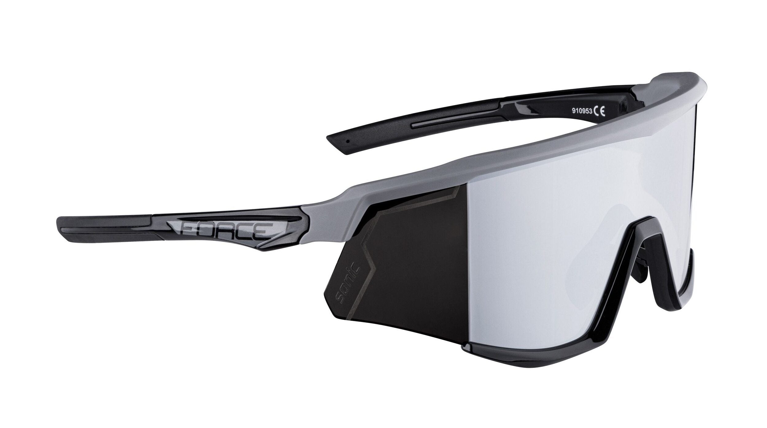 ochelari force sonic lentila neagra oglinda gri negru 2