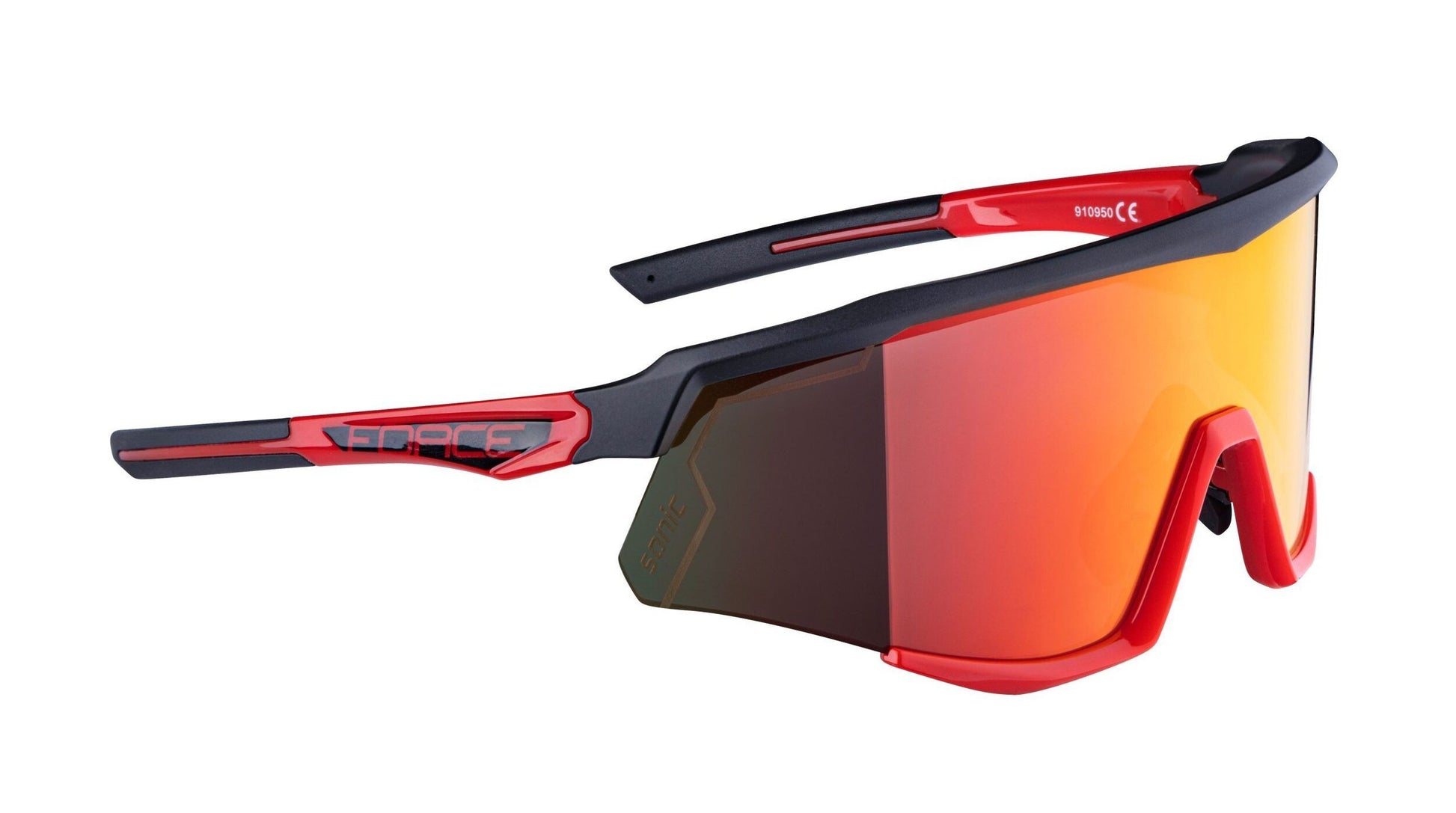 ochelari force sonic lentila rosie oglinda negru rosu 2 scaled