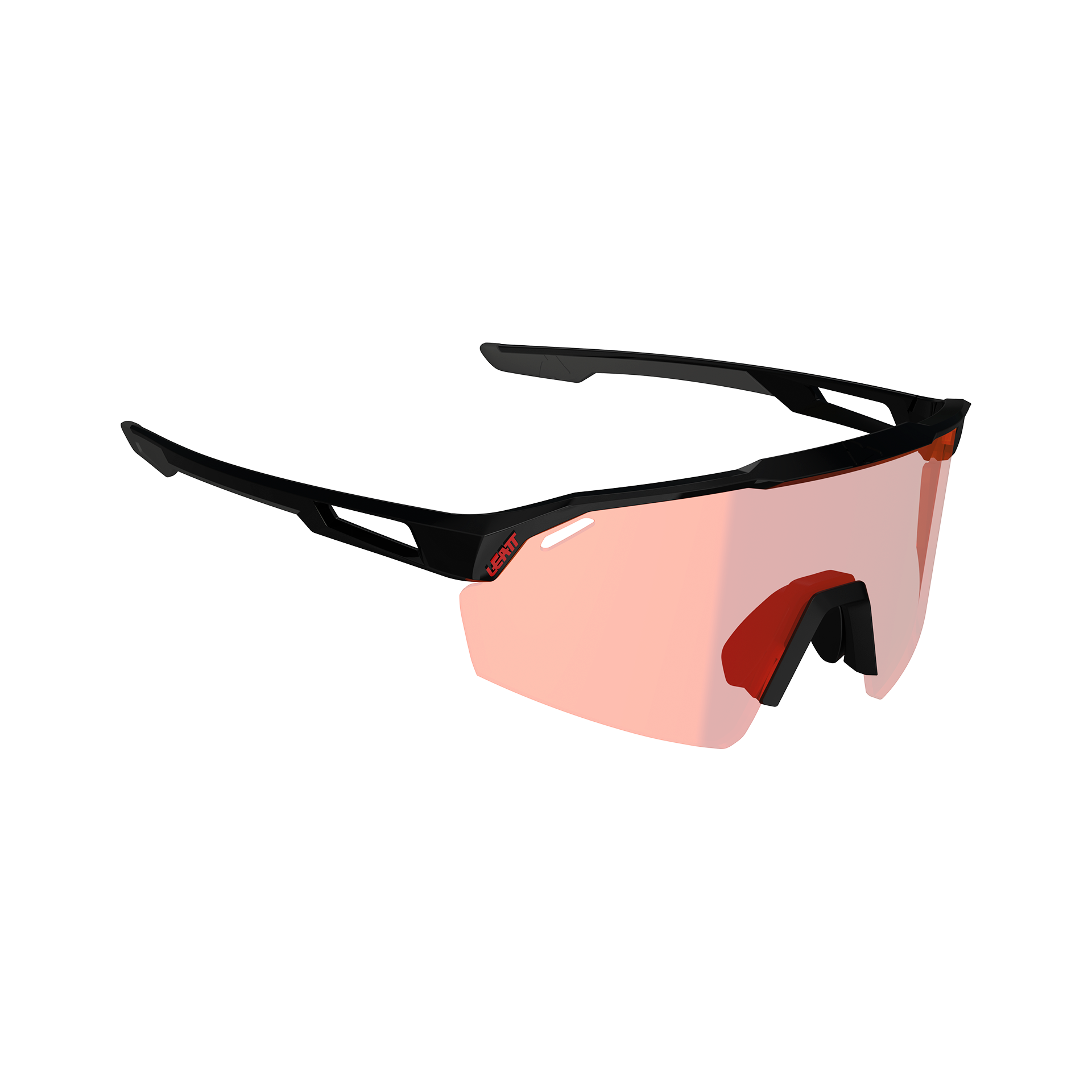 Ochelari Leatt SpeedViz Lite Satin Black Iriz Cryztal Red 13 VLT