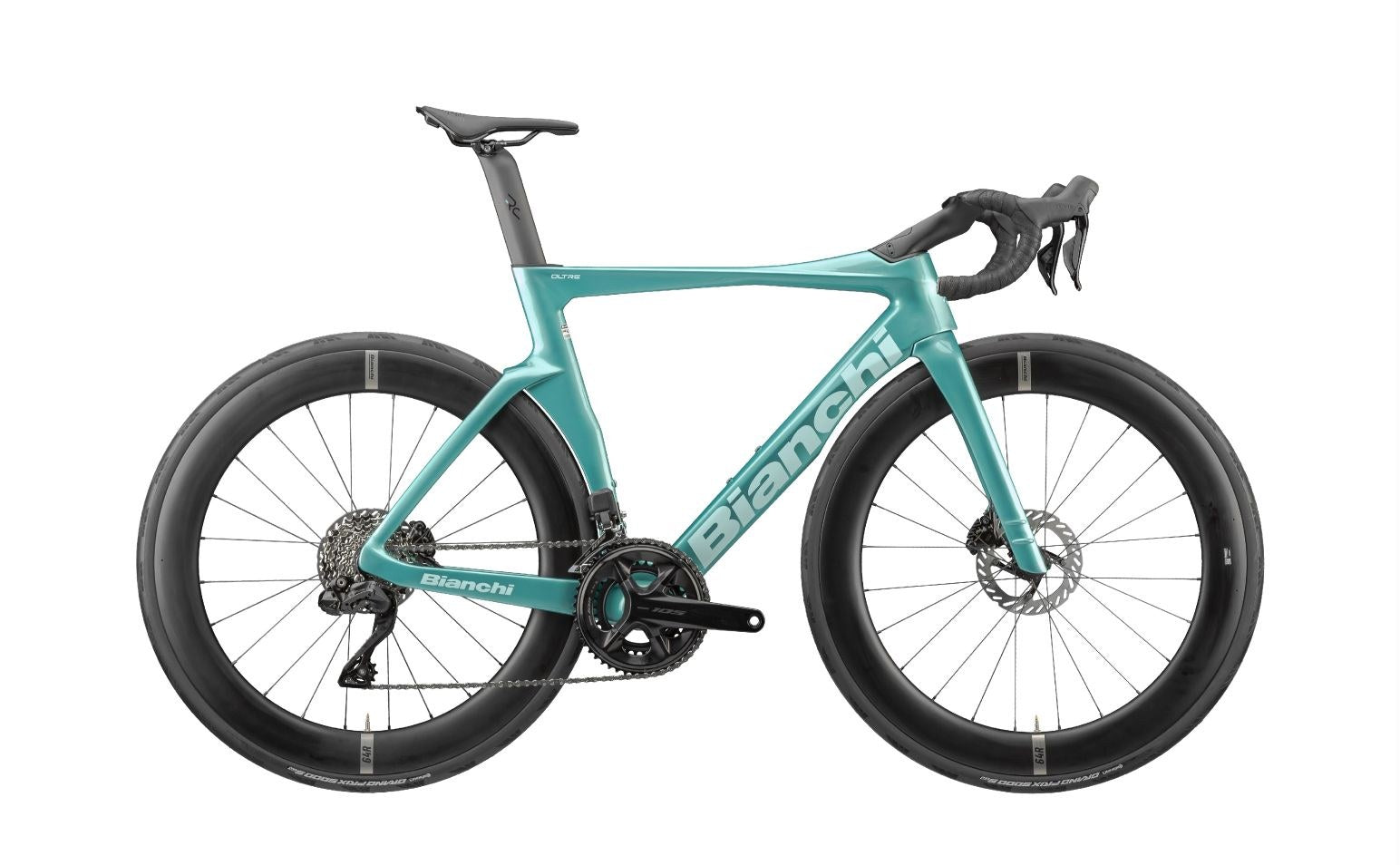 Bianchi Oltre Comp 2027 - Celeste metallico / Logo CK16