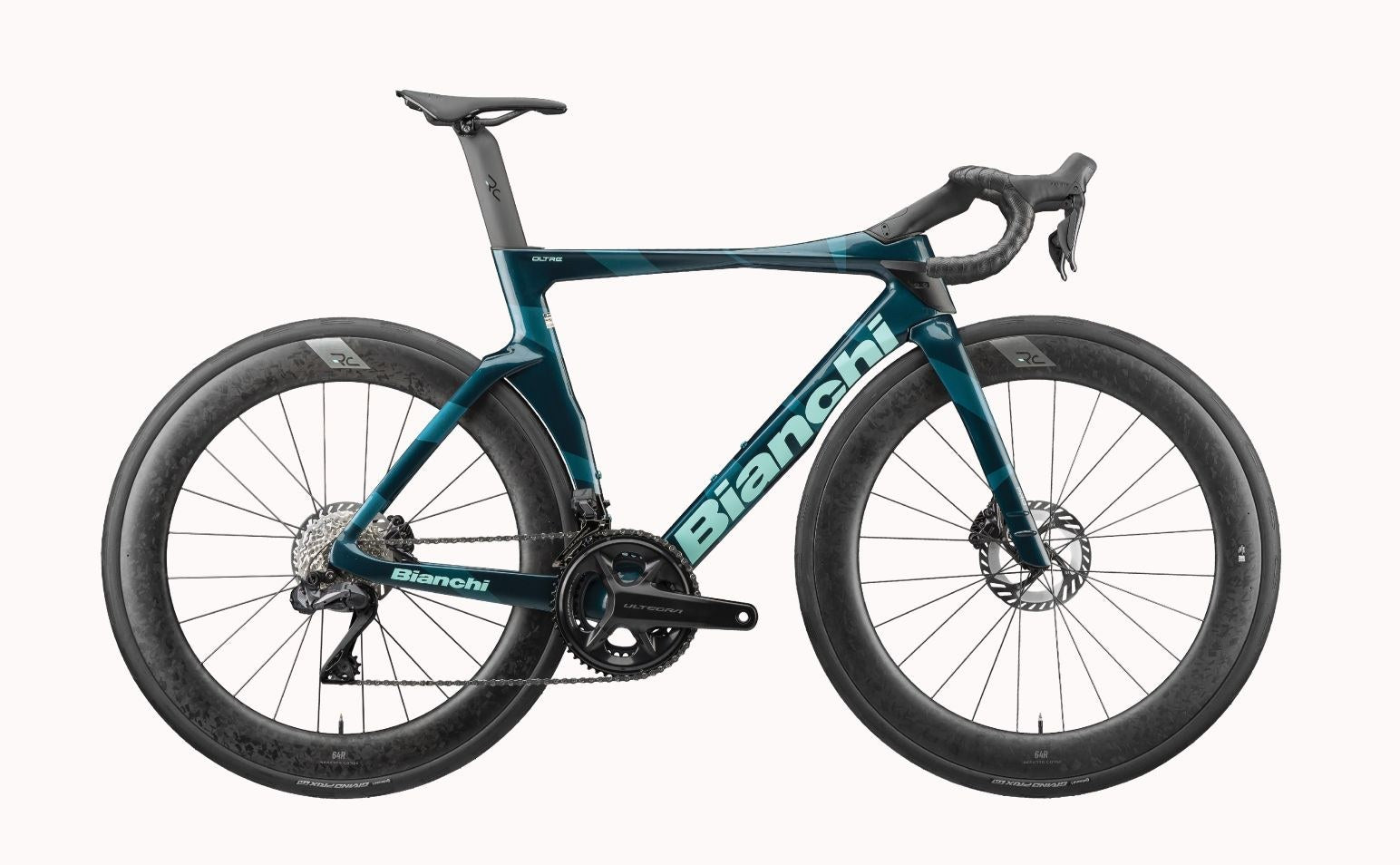 Bianchi Oltre Pro 2027 - Celeste Notte / Celeste metallico / Logo CK16