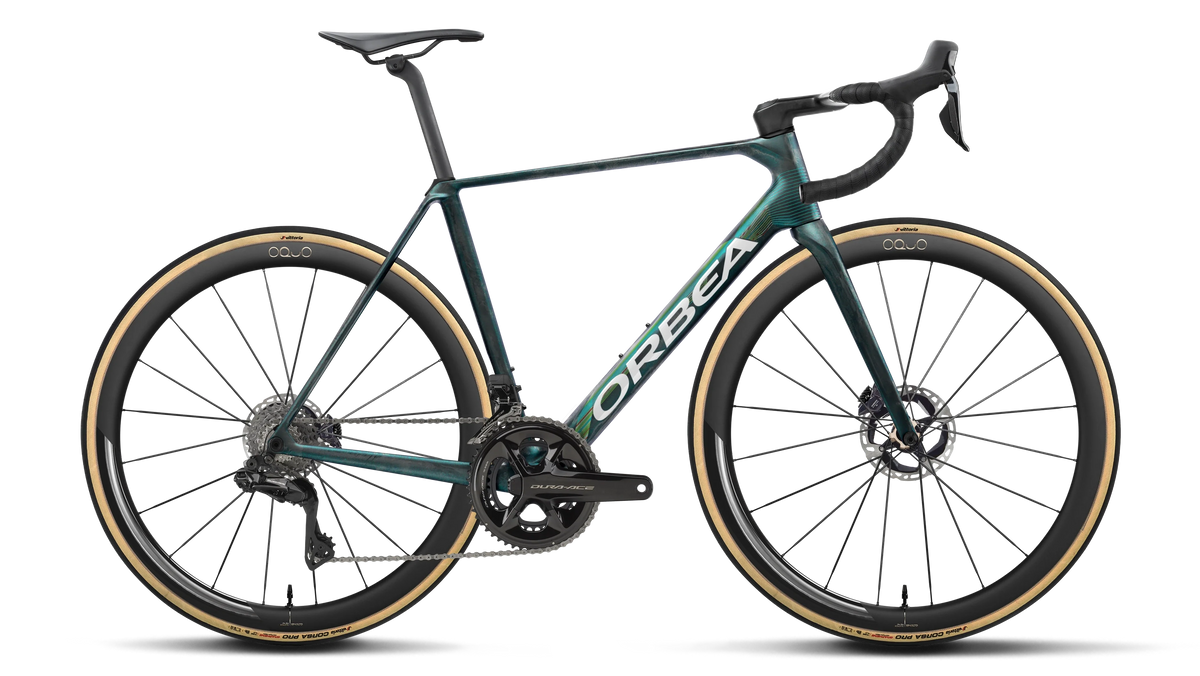 ORBEA ORCA M10i LTD PWR - 2027 - Bicicletă șosea - Green - Carbon (side)