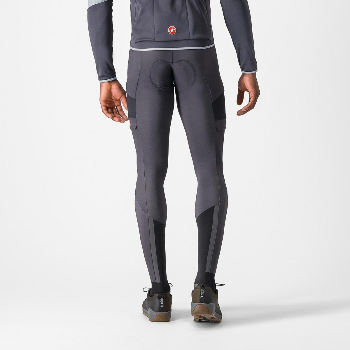Pantaloni lungi cu bretele Castelli Unlimited Trail Antracit